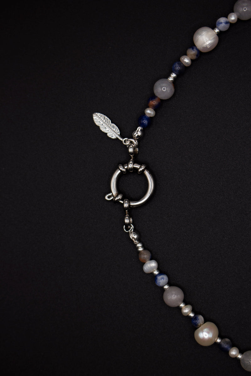 Bella Pearl Necklace – Natural Pearls & Miyuki | Stainless Steel Clasp — Ansicht 4