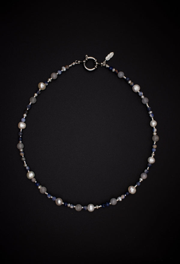 Bella Pearl Necklace – Natural Pearls & Miyuki | Stainless Steel Clasp