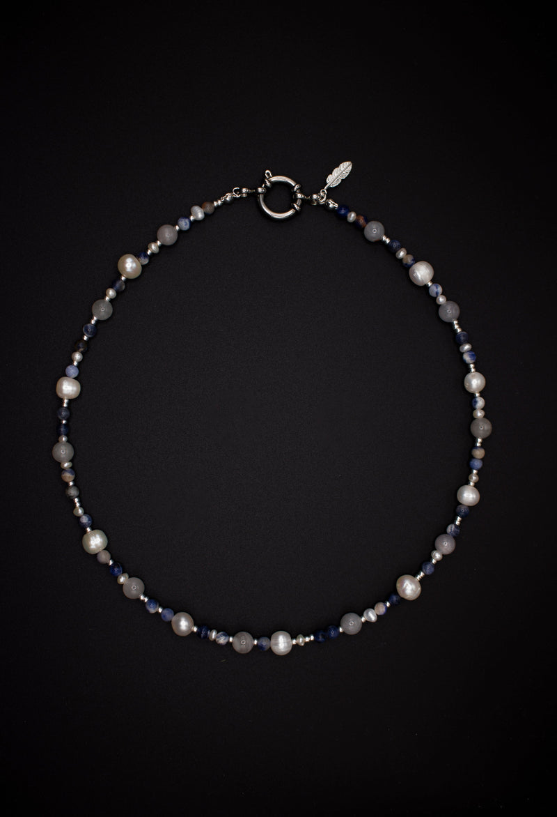 Bella Pearl Necklace – Natural Pearls & Miyuki | Stainless Steel Clasp — Ansicht 2