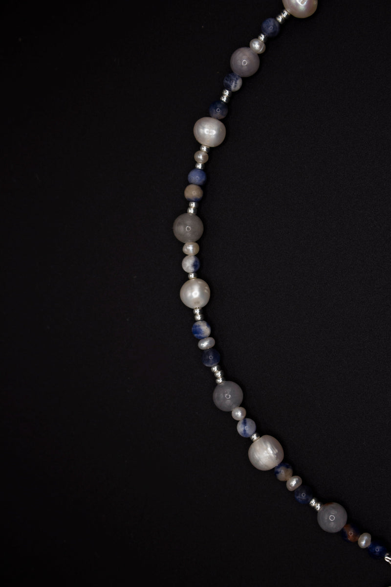 Bella Pearl Necklace – Natural Pearls & Miyuki | Stainless Steel Clasp — Ansicht 3