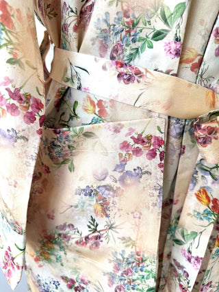 Kimono Monet Lilac – 100% Tencel Satin | Nachhaltig produziert | OEKO TEX 100