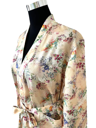 Kimono Monet Lilac – 100% Tencel Satin | Nachhaltig produziert | OEKO TEX 100