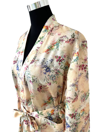 Kimono Monet Lilac – 100% Tencel Satin | Nachhaltig produziert | OEKO TEX 100