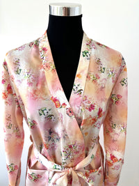 Kimono Monet Peach – 100% Tencel Satin | LENZING™ Lyocell | Made in Austria — Ansicht 3