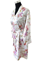 Monet Kimono White – 100% Tencel Satin | Luxury & Sustainability | Made in Austria — Ansicht 4