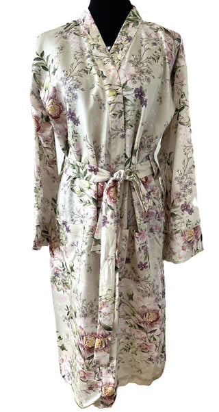 Kimono Monet Green – 100% Tencel Satin | nachhaltig & bügelleicht | Made in Austria