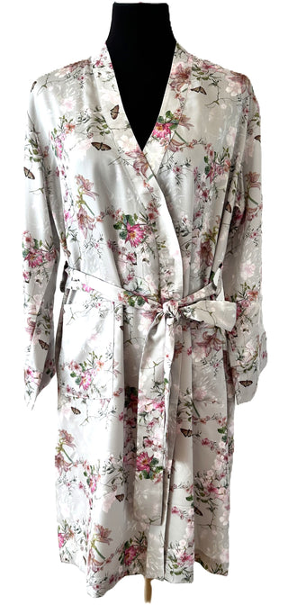 Kimono Monet Silver – 100% Tencel Satin | seidig glänzend | nachhaltig gefertigt