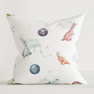 Dino Galaxy – Premium Dekokissen | Leslis | 100 % Baumwolle