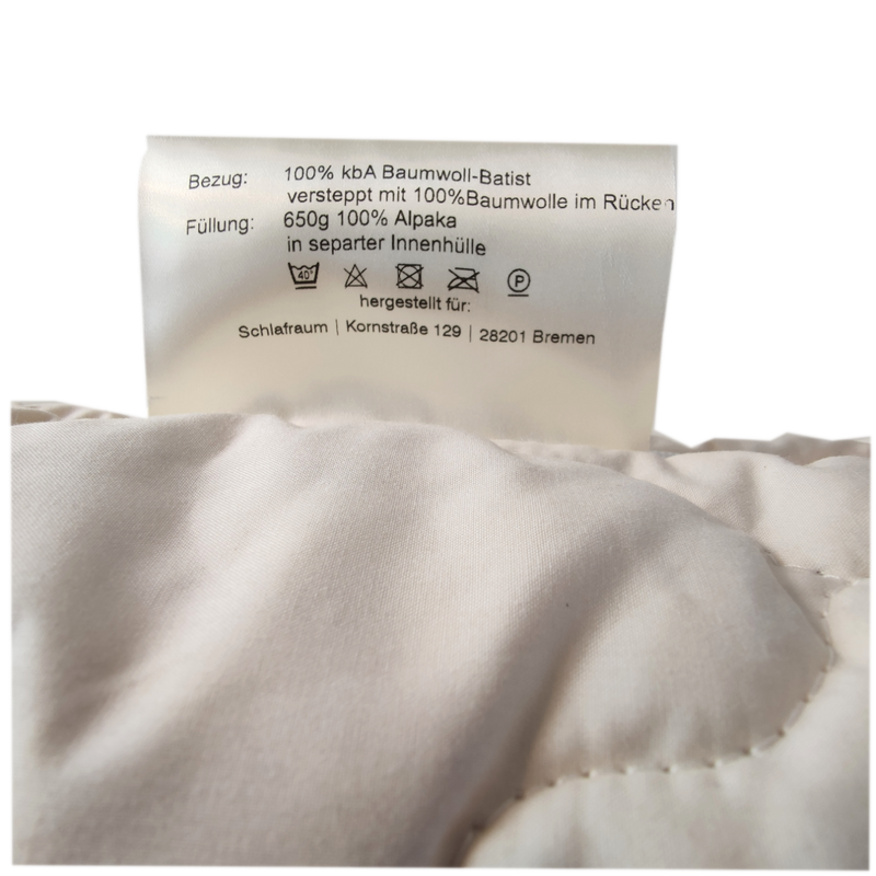 Rabens organic 2er Set Alpaka Bio Kopfkissen mit separatem Innenbeutel — Ansicht 5