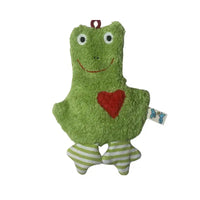 Mini Organic Heat Pad Lavender Pillow Frog – Handmade Organic Cotton — Ansicht 1