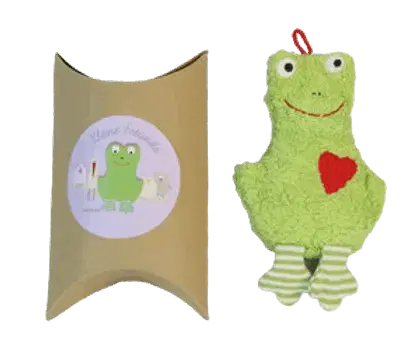 Mini Organic Heat Pad Lavender Pillow Frog – Handmade Organic Cotton