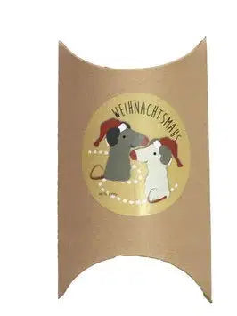 Kompakte Bio Rassel "Weihnachtsmaus" – GOTS Zertifiziertes Babyspielzeug Von PAT & PATTY, Perfekt Für Unterwegs, Wickeltaschen Oder Als Weihnachtsgeschenk Im Strumpf