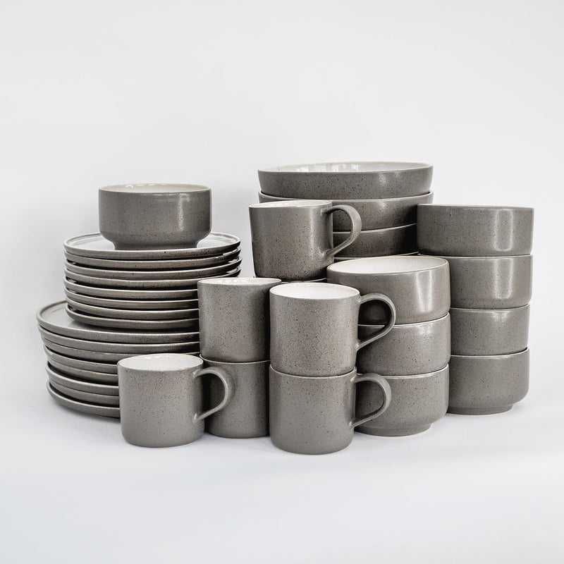 Ddoria Stoneware Complete Set - Granite Gray | Handmade & Robust — Ansicht 13
