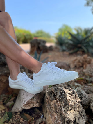 kūlson Sneaker „alva“ | Weißes Sommerdesign | Recycelte Sohle | Handmade in Portugal
