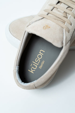 kūlson Sneaker "Willi" | Beige suede | Recycled sole | Handmade in Portugal