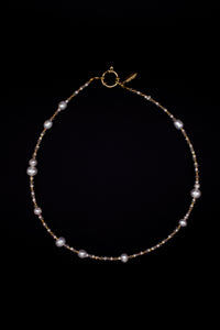Laureline Pearl Necklace - Handmade Miyuki & Freshwater Pearls — Ansicht 3