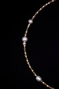 Laureline Pearl Necklace - Handmade Miyuki & Freshwater Pearls — Ansicht 2