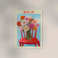 Berlin Local Flower Market Art Poster – Fine Art Paper | Canvas | UV-archivfest — Ansicht 3