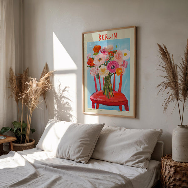 Berlin Local Flower Market Art Poster – Fine Art Paper | Canvas | UV-archivfest
