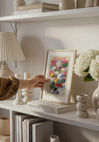Düsseldorf Local Flower Market Art Poster – Fine Art Paper or Canvas — Ansicht 2