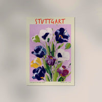 Stuttgart Local Flower Market Art Poster – Floral City Print Fine Art Poster — Ansicht 3