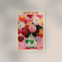 Munich Local Flower Market Art Poster – Botanical Illustration Fine Art Edition — Ansicht 3