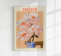 Dresden Local Flower Market – Art Poster | Fine Art Print | Urban Flower Scenario — Ansicht 1