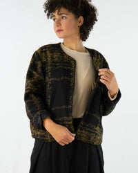GOLDA Crop Jacket – Minimalist transitional jacket made from deadstock, Made in Berlin — Ansicht 2