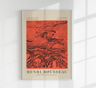 Detailliertes Kunstdruckposter „La Guerre“ von Rousseau mit klassischem, kunstvollem Motiv in musealer Druckqualität.