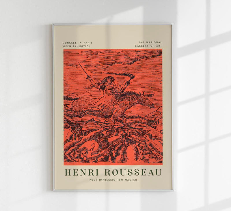 La Guerre Rousseau Exhibition Poster – Classic | High-Quality Museum Print — Patroa Studio