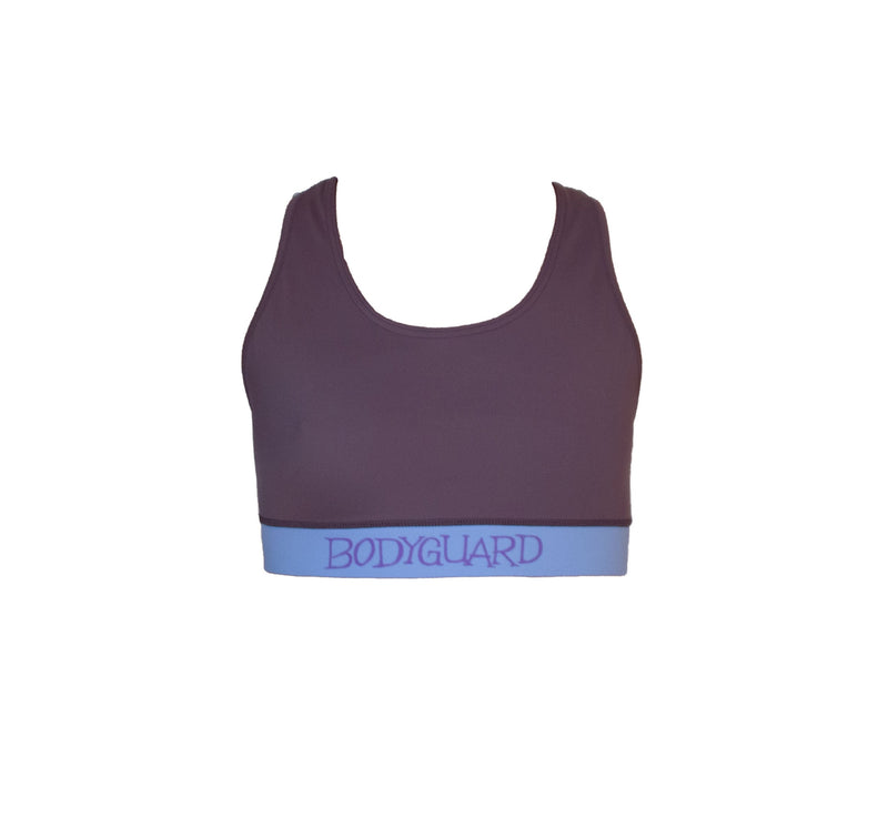 Sports Bra Lagonisi Purple Gray/Light Blue – Medium Support & Back Pocket — Ansicht 6