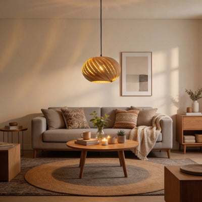 Lampenschirm Alma aus Eichenholz – Handgefertigt Köln