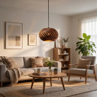 Alma lampshade made of walnut wood – handcrafted in Cologne — Ansicht 3
