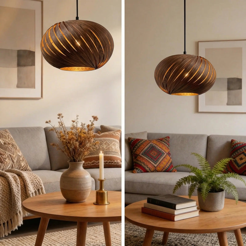 Alma lampshade made of walnut wood – handcrafted in Cologne — Ansicht 4