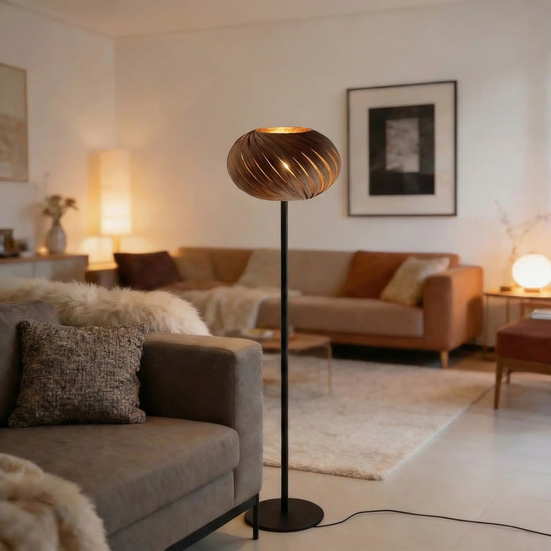 Alma lampshade made of walnut wood – handcrafted in Cologne — Ansicht 6