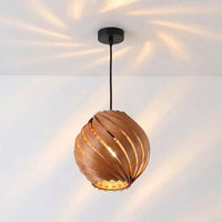 Lampshade "Gemma" Cherry Wood – Handcrafted Cologne — Ansicht 5