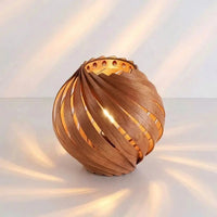 Lampshade "Gemma" Cherry Wood – Handcrafted Cologne — Ansicht 3