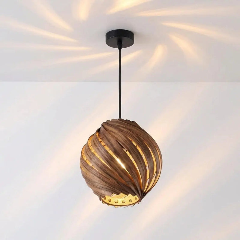 Gemma Walnut Lampshade – Handcrafted in Cologne — Ansicht 3