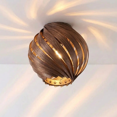 Gemma Walnut Lampshade – Handcrafted in Cologne