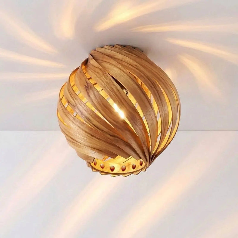 Lampshade "Gemma" made of Olive Ash - Handmade in Cologne — Ansicht 4