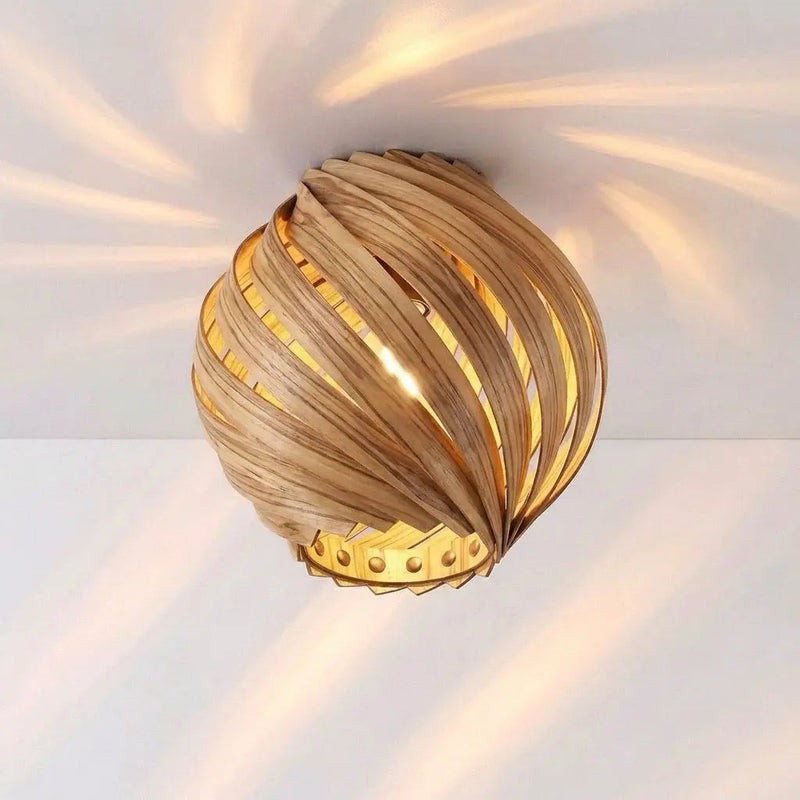 Lampshade "Gemma" made of Olive Ash - Handmade in Cologne — Ansicht 5
