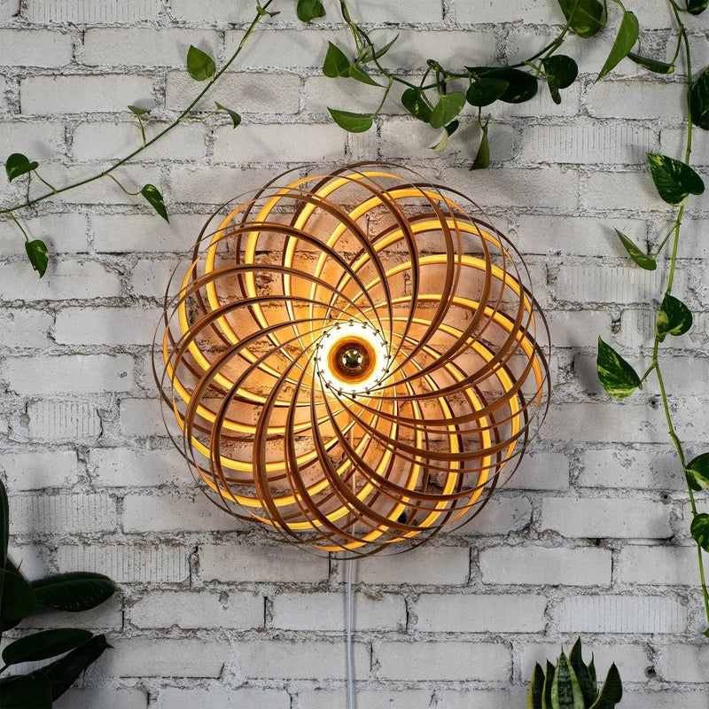 Lampenschirm Veneria aus Amberbaum – wählbare Größe 40–80 cm — Ansicht 1