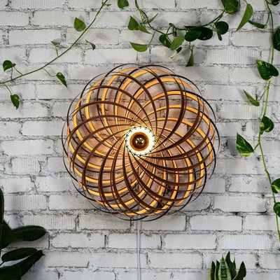 Lampenschirm Veneria aus Nussbaum – wählbar 40–80 cm