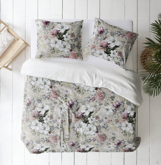 Bettwäsche-Set Magnolia Pink – 100% mercerisierte Baumwolle | Premium Satin | Bügelleicht