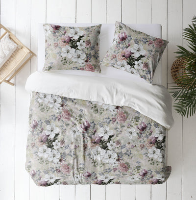 Duvet Cover Set Magnolia Pink – 100% mercerized cotton, 300 TC sateen, easy iron