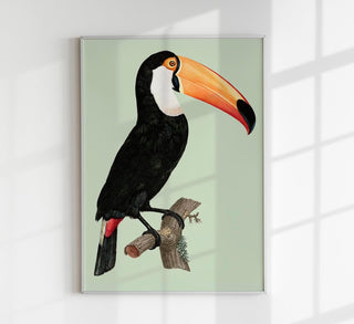 Modernes Kunstdruckposter „Le Toco Green nr. 2“ mit intensivem Gründesign und samtiger, matter Oberfläche.