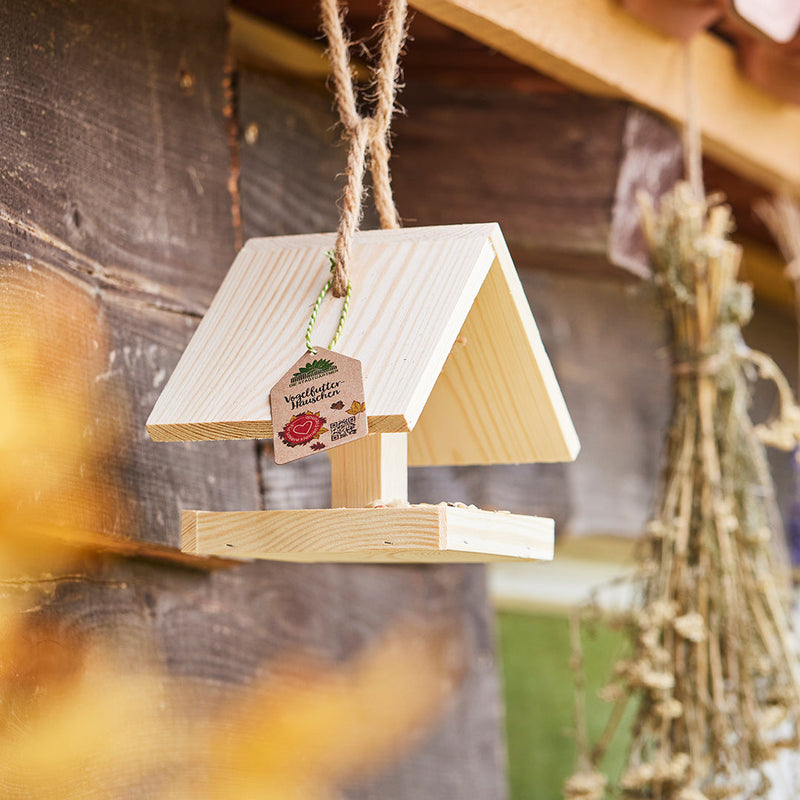 Vogelfutterhaus – 100% unbehandeltes Holz — Die Stadtgärtner