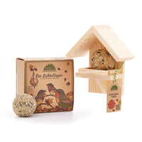Treat holder with 4 organic fat balls – bird food made from organic EU ingredients — Ansicht 2