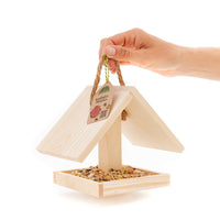 Vogelfutterhaus – 100% unbehandeltes Holz — Ansicht 2