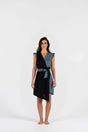 Linen Dual Dress – 100 % Leinen Wickelkleid | Figurschmeichelnd